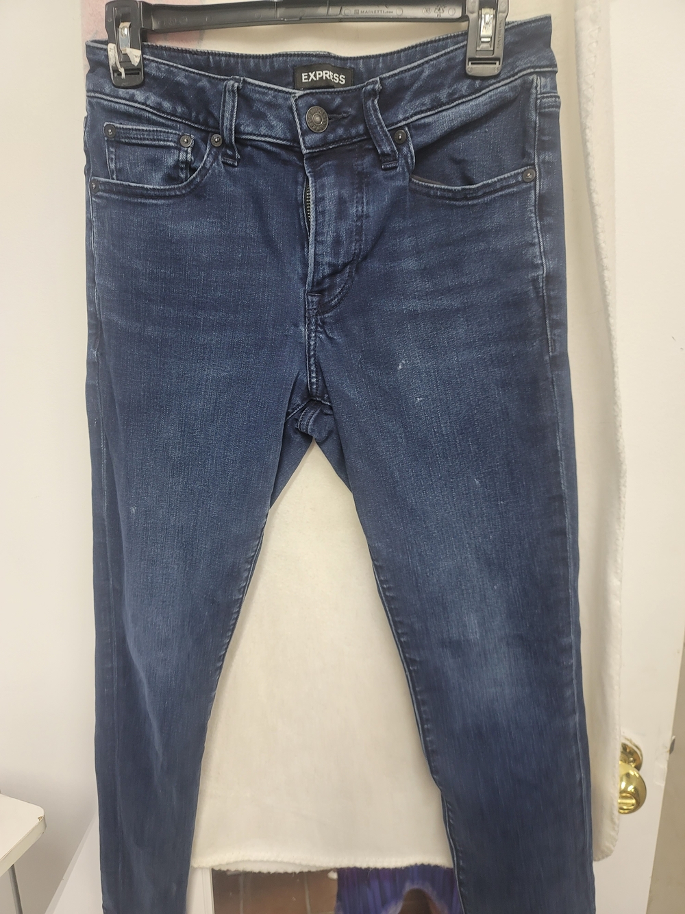 Express Men’s Dark Blue Skinny Jeans